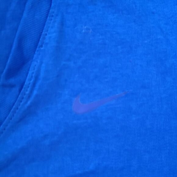 Nike dri fit vneck blue tshirt womems size small‎ - Picture 2 of 6